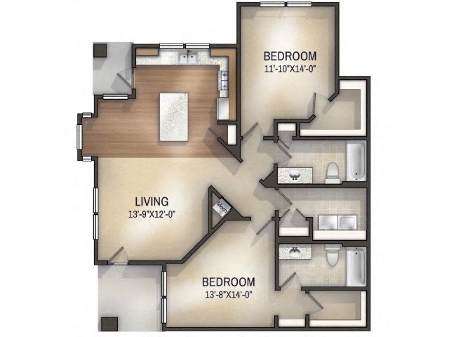 Palmette I Unfurnished Floor Plan Palmette I Unfurnished Floor Plan at Tattersall Chesapeake, Virginia, 23322